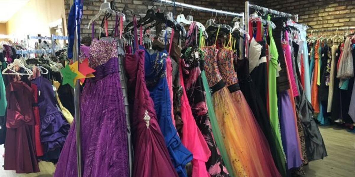 LCHS students providing prom dresses at Dream Center event LCHS students providing prom dresses at Dream Center event