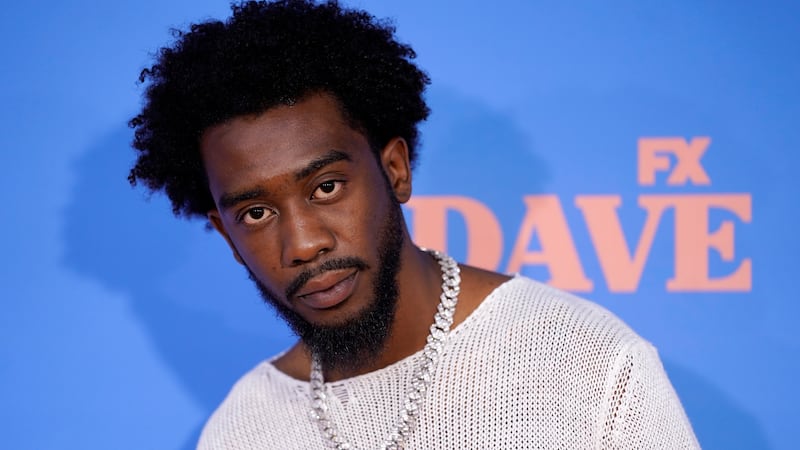 Guest star Desiigner poses at the season two premiere of the FXX series "Dave" at The Greek...