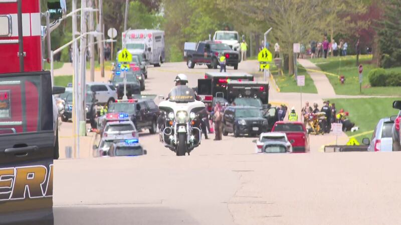 The district reported that the “threat” was “neutralized outside of the building.”