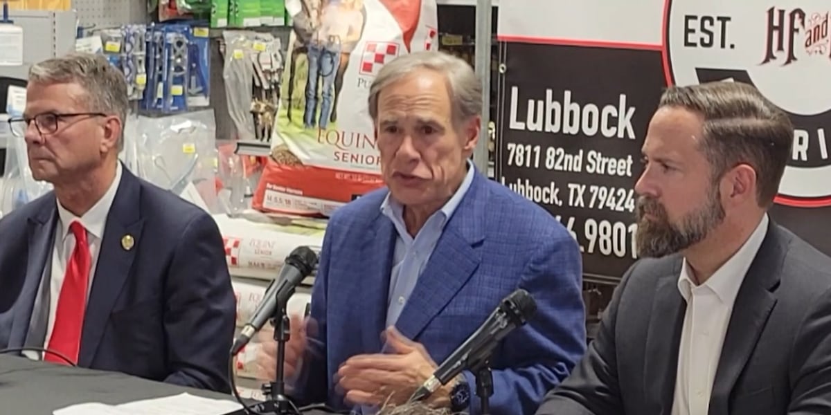 Gov. Abbott brings affordability plan, AI data center rules to Lubbock