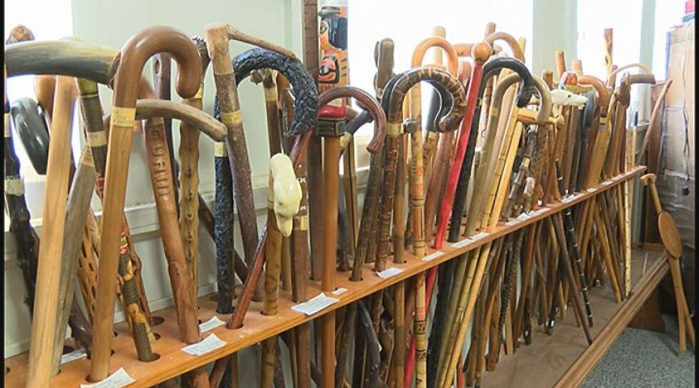 Marsh Cane Collection Rare cane collection featured at Ralls Historical Museum