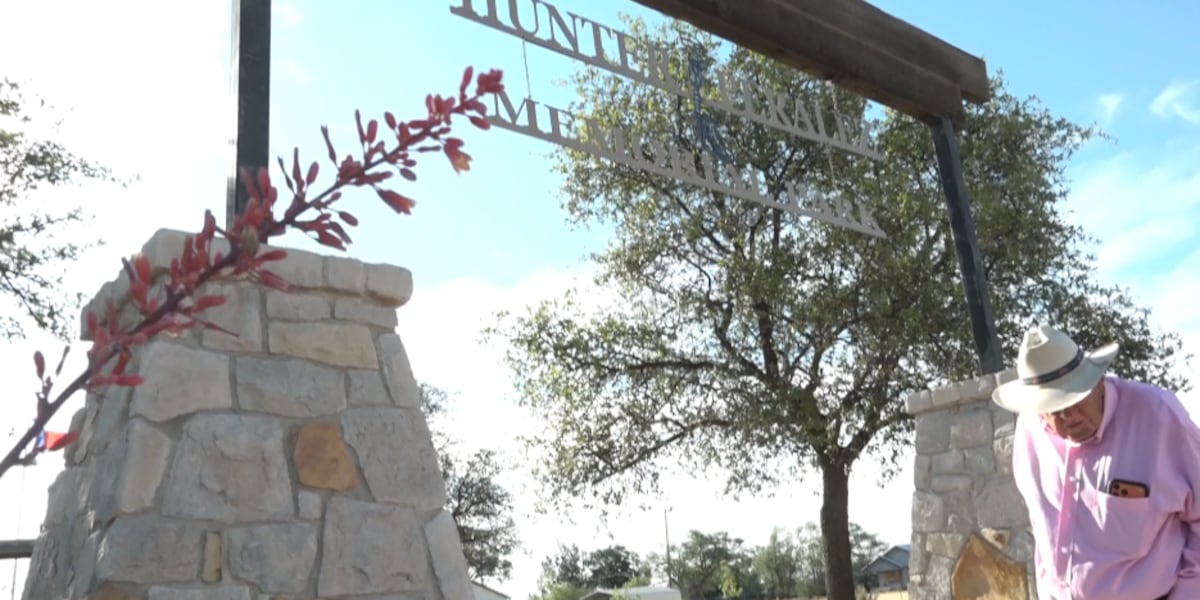 Lockney veteran turned vacant lot into memorial park to honor those who served Hunter-Peralez Memorial Park bears the names of Floyd County service members from World War I through the wars in Iraq