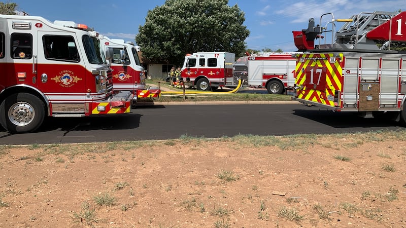 LFR responding to structure fire in central Lubbock