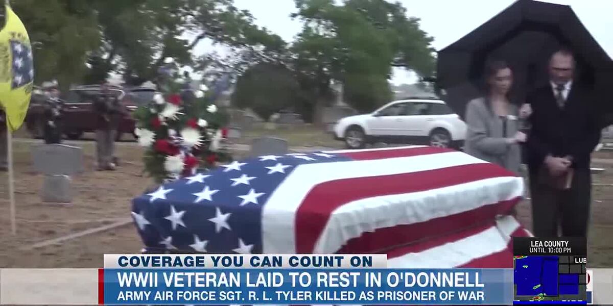 Col. Tyler R Donnell Army Air Force Sgt. R.L. Tyler laid to rest in O'Donnell