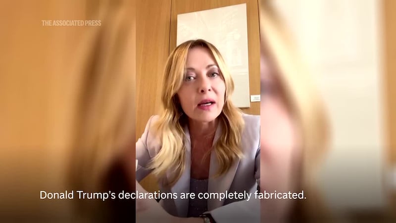 Italy’s government on Friday slammed U.S. President Donald Trump’s claim that Premier Giorgia...